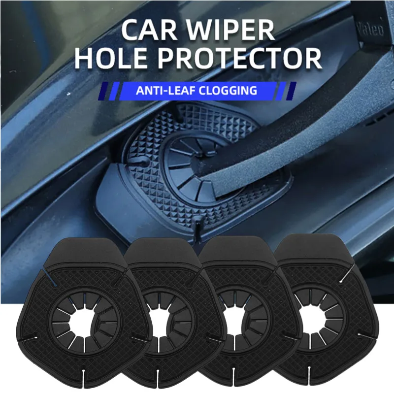 

Car Windshield Wiper Hole Protection Cover Universal Silicone Protective Pad Wiper Bottom Dustproof Pad With Logo Accessoriess