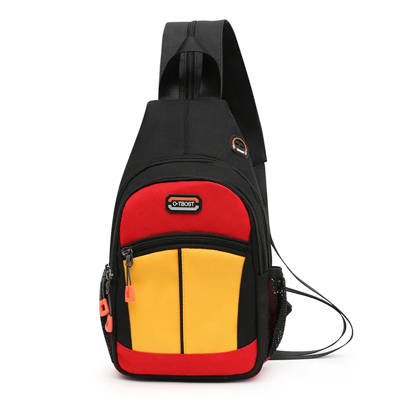 New Fashion Men Women Chest Bag Multi-Functional Oxford Shoulder Bag Casual Crossbody Bag Sports Teenager Small Backpack