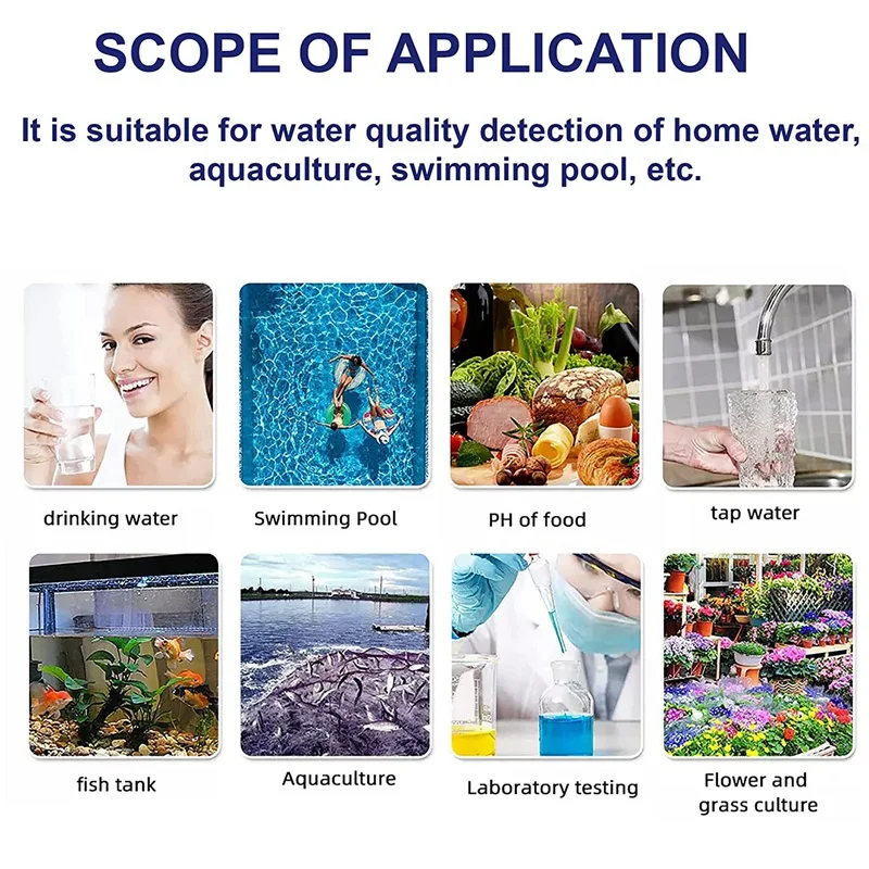 Тестер воды цифровой pH-метр с ATC 4 в 1 PH/EC/TDS/термометр разрешение 0 01 высокоточный