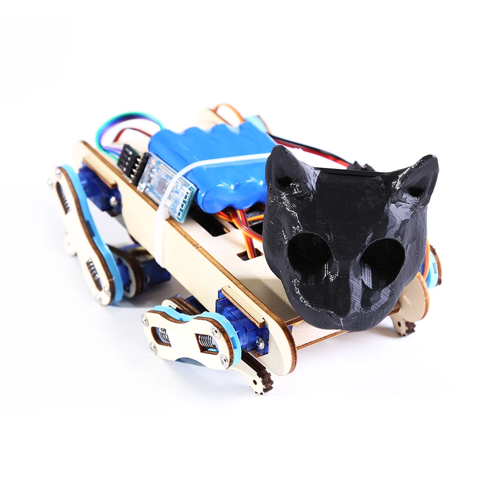8-DOF Bionic Quadruped ROS Robot Arduino Nano DIY kit Smartphone control Maker open source hardware project programming platform |