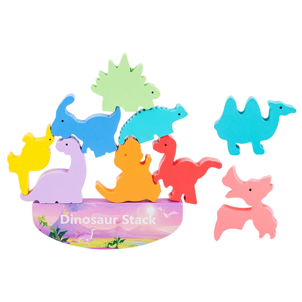 

Household Children Toys Educational Kids Toddler Cartoon Wooden Building Blocks Stacking Animal