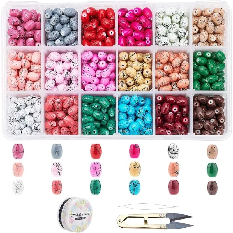 

900 шт., 18 цветов, Набор для изготовления браслетов с острыми стальными ножницами