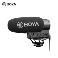 boya by bm3051s upgraded stereomono swithchable condenser shotgun microphone for dslrs camcorders