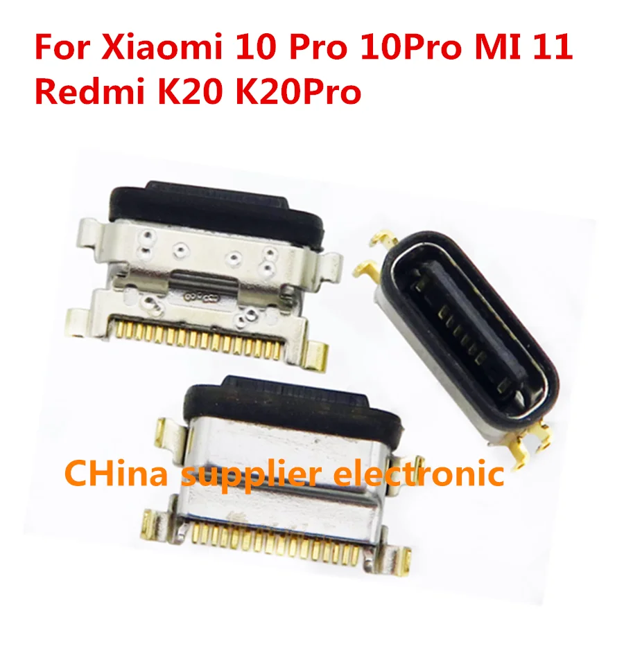 

30 шт.-200 шт. USB-разъем для зарядки, разъем для зарядного устройства, док-станция для Xiaomi 10 Pro 10Pro MI 11 Redmi K20 K20Pro