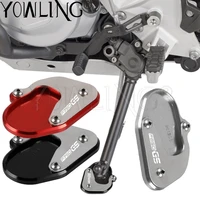 motorcycle cnc flat foot side stand enlarge extension kickstand plate for bmw f850gs f 850 gs f850 gs 2017 2018 2019 2020 2021