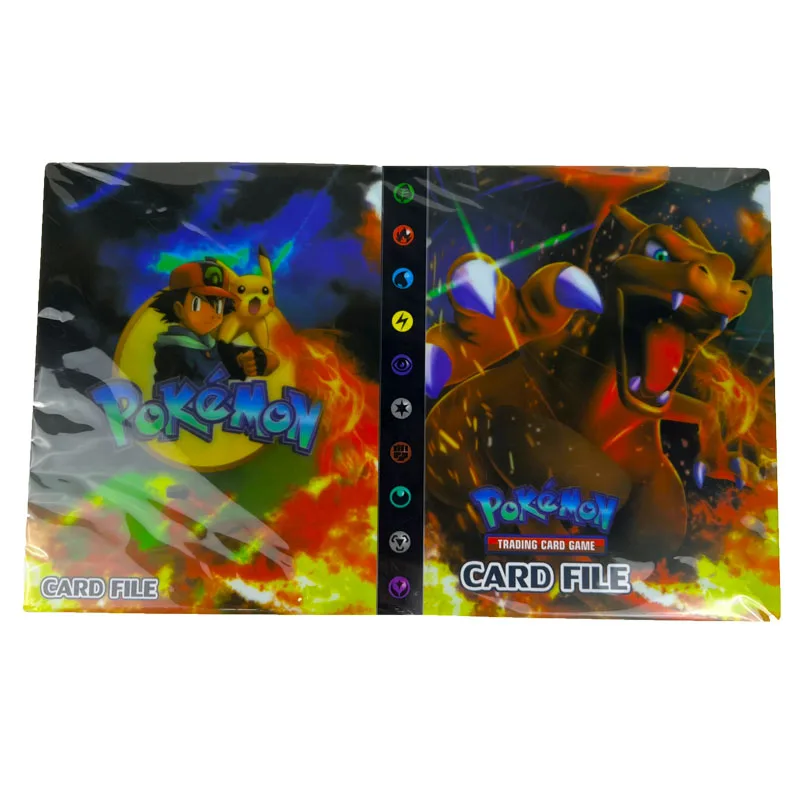 

Pokemon Cards Album Book Cartoon Anime New 240PCS Game Card Album Book VMAX GX EX Holder Collection Folder Kid Cool Toy Gift