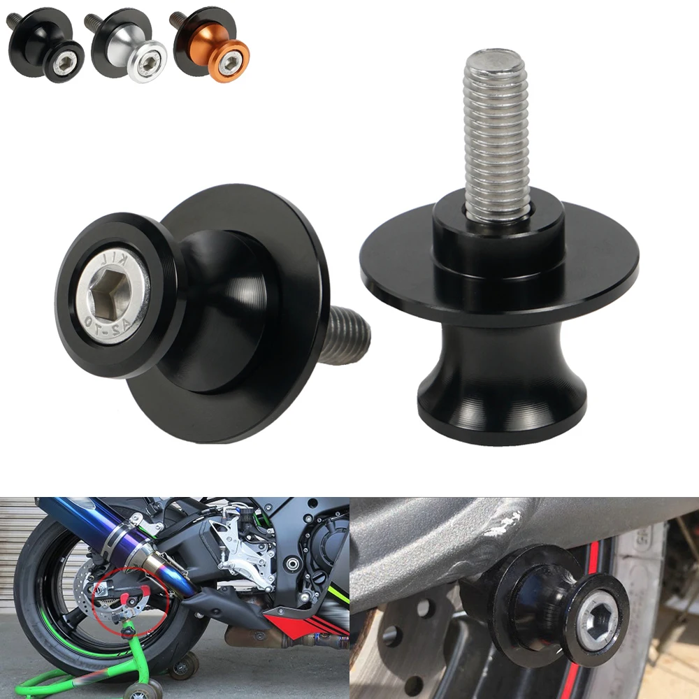 1 пара слайдеров с маятками M10X1.25, катушки для Kawasaki Z750 Z750S Z750R ZRX1200/R ZZR600 ZZR1200 Versys 650 1000 KLE650 KLE1000