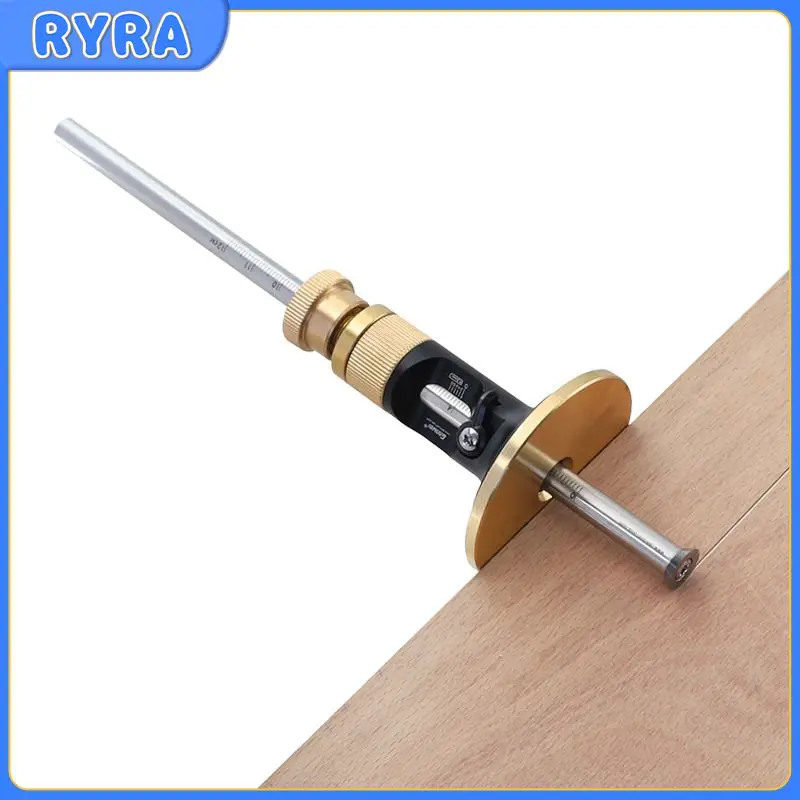 

Wheel Marking Gauge Woodworking Marker Scribe European Aluminum Alloy Woodworking Scribe Ruler Drawing Tool Woodworking Tool