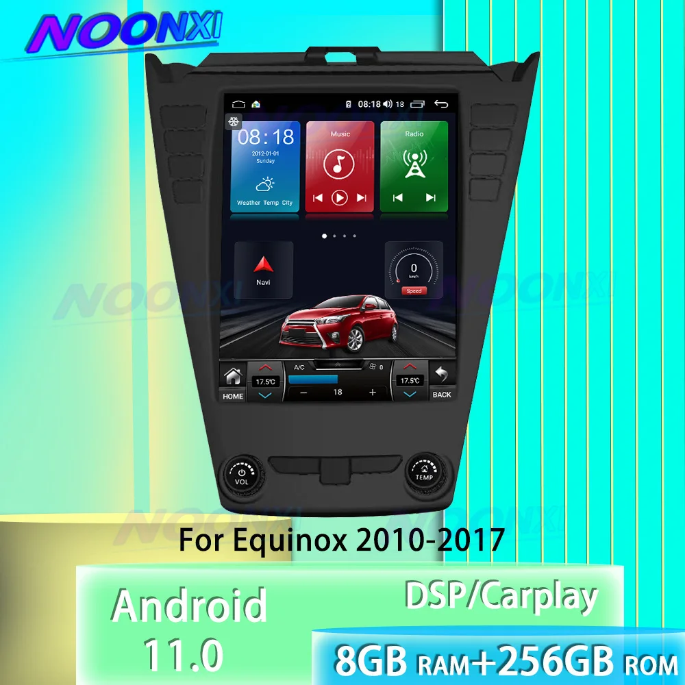 Reproductor Multimedia Android 11 para Chevrolet Equinox 2010-2017, Radio estéreo para coche, navegación GPS, DSP, Carplay, unidad principal, 2DIN