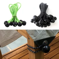 1020pcs tarpaulin oxford rope ball elastic strapping rope balls outdoor tent canopy tarp fixed ropes buckle outdoors tools