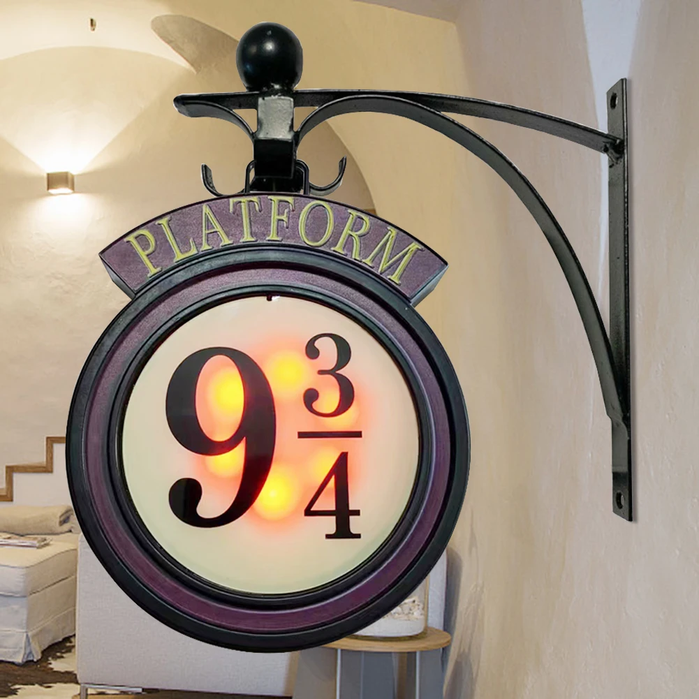 

Настенные подвесные лампы светодиодный 9 3/4, новинка, ночник, подвесное комнатное освещение с питанием от батареи, подарки, 3D лампа, украшения для дома и комнаты