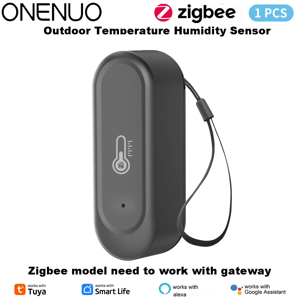 

Датчик температуры и влажности ONENUO Tuya Zigbee IP65