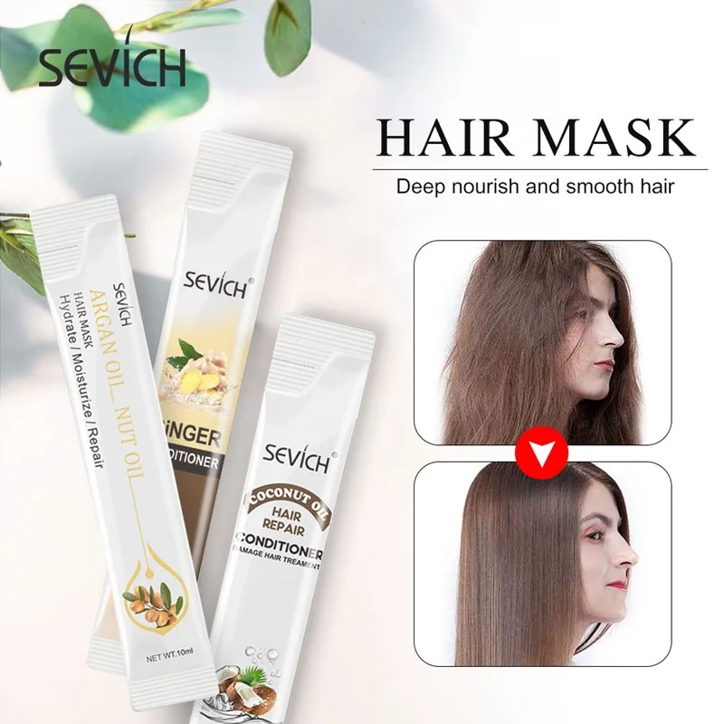 

5 pcs Shampoo Conditioner Moisturizing Repair Soft Hair Refreshing Anti-fall Smoothing Coconut Ginger Conditioner hair care