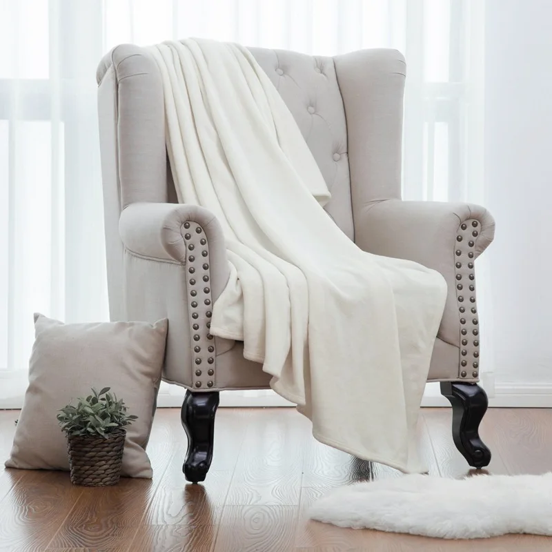 

Warm Fleece Throw Soft Sofa Bedroom Bed Fuzzy Blanket Luxury Quilt Fall and Winter Super Soft Comfy Luxury Flannel Home Quilt