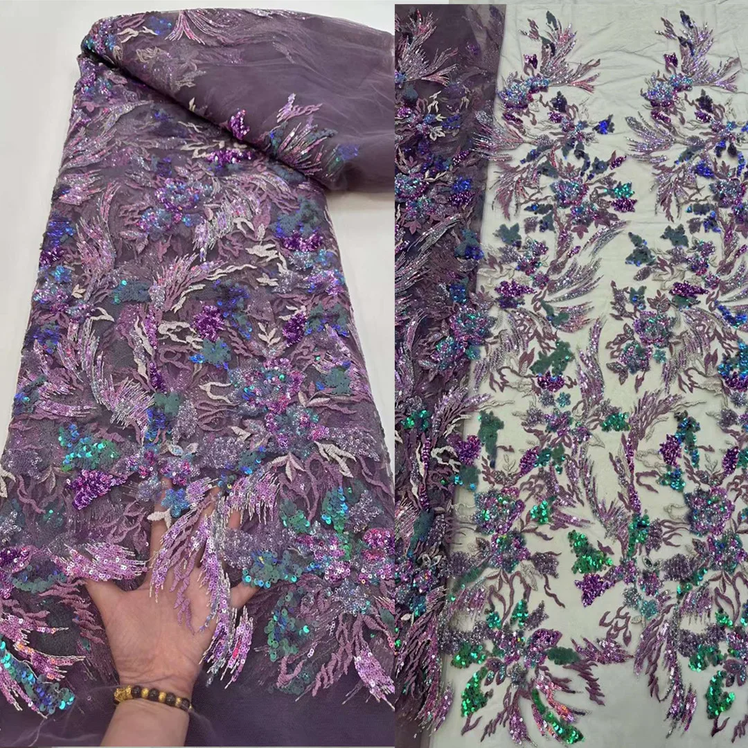 

Супер красивый дизайн платья красочные блестки вышитые французский тюль сетка/африканская ткань для вечерних платьев/свадеб/искусственных