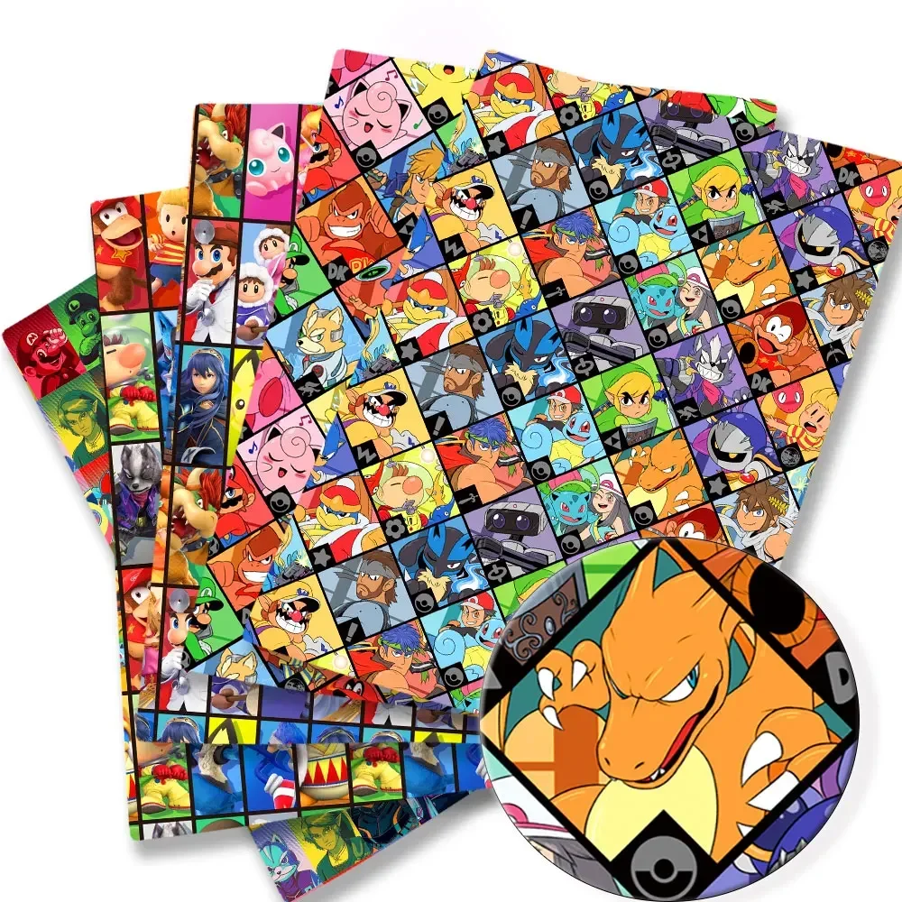 Покемон мультфильм ткань 140*50 см ручная работа шитье пэчворк квилтинг детское