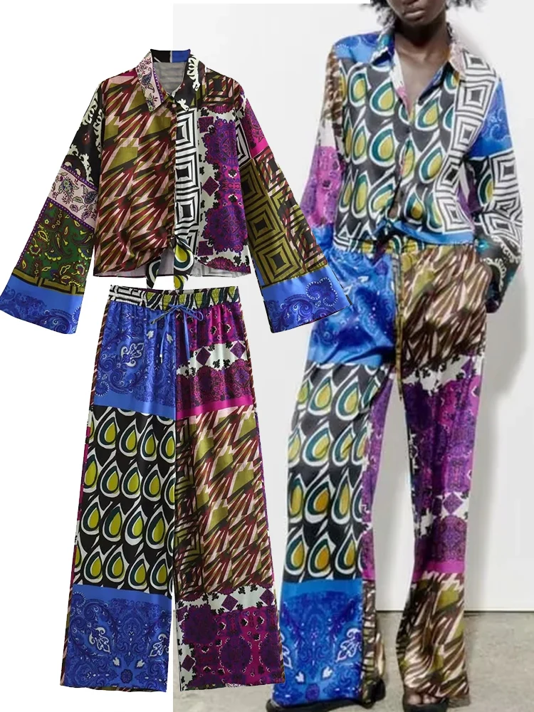 

Блузка Женская атласная с бантом, длинным рукавом и рюшами