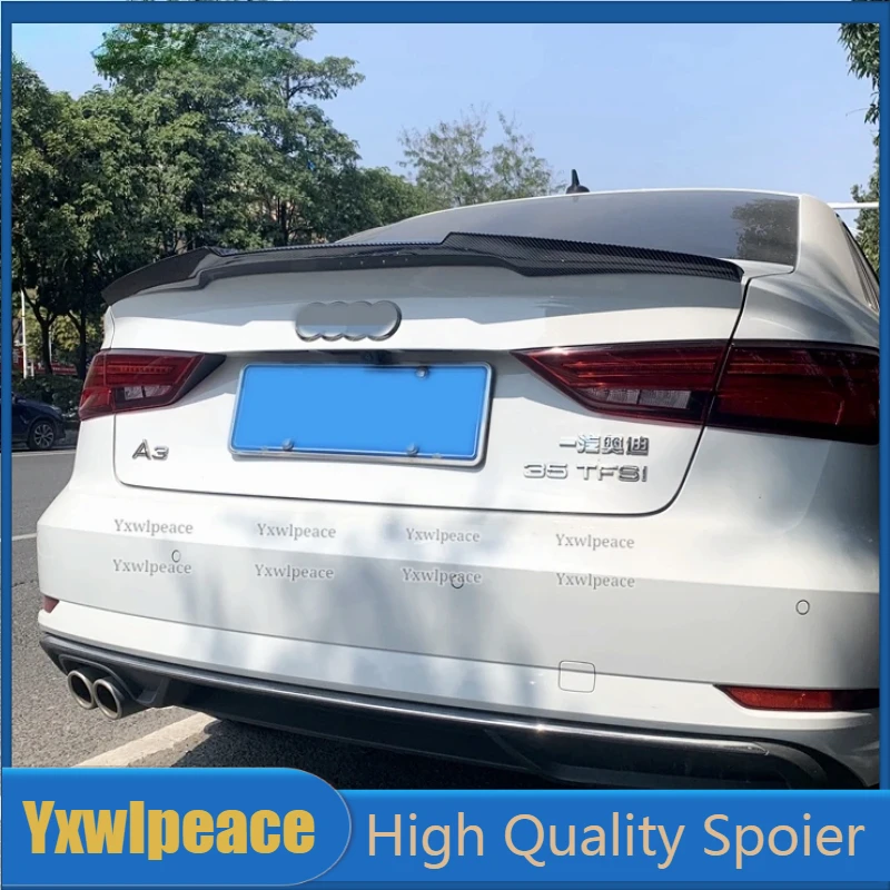 Для Audi A3 S3 8v Sedan 2014 2015 2016 2017 2018 2019 2020 ABS пластиковый праймер цвет задний багажник