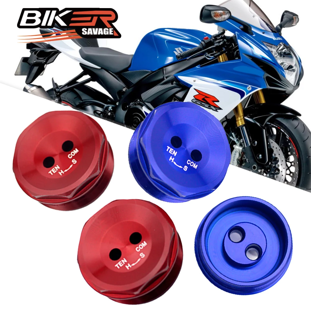 

Front Fork Bolts Covers For SUZUKI GSXR600 GSXR750 2011-2021 Motorcycle Accessories Shock Absorber Top Center Cap GSX-R 600 750