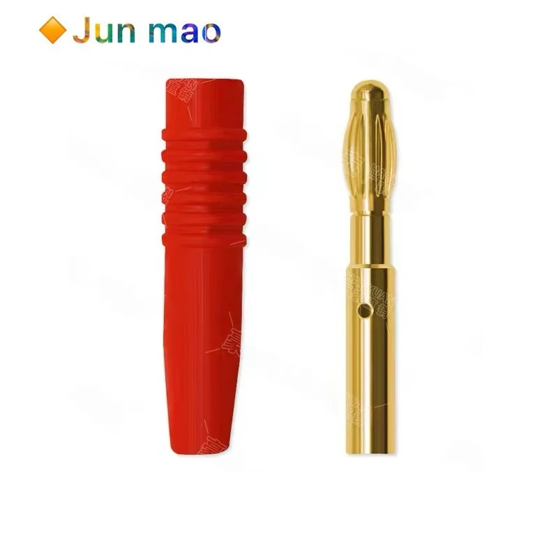 

2/5 шт. 3 мм из чистой меди, позолоченный сварной разъем типа «банан», 3 мм, тестовая вилка для фонаря, изоляционная панель