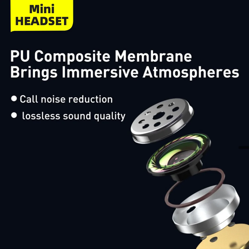 TWS наушники с шумоподавлением и микрофоном беспроводные гарнитуры синим зубом