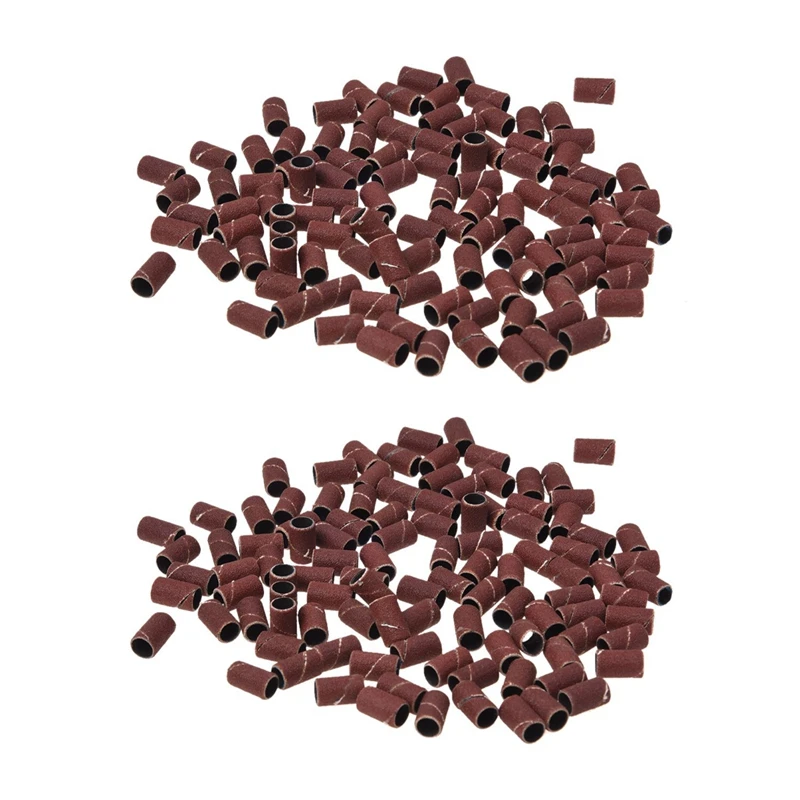 

200 Pc Professional Sanding Bands Nail Manicure 180 GRIT FILE SAND PIECE SET