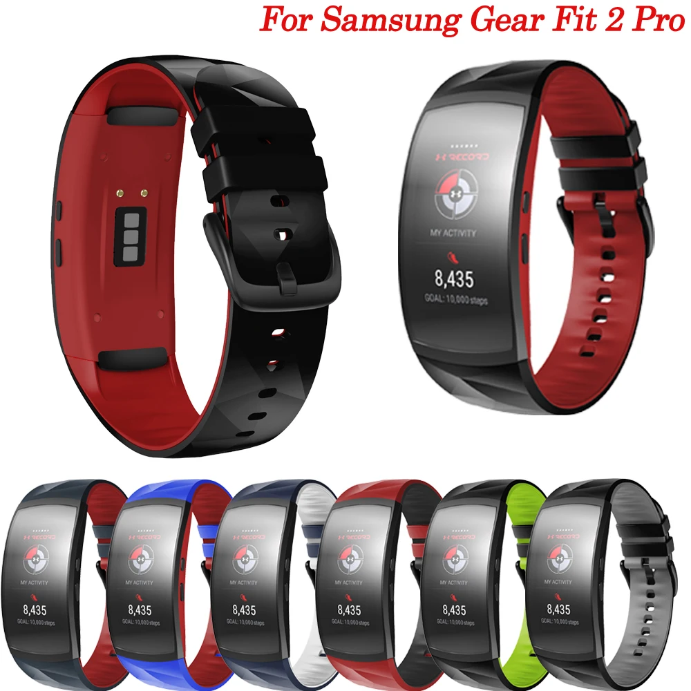 

Wrist Band For Samsung Gear Fit 2 Pro Replacement Band With Metal Buckle Silicone Smart Watchband For Samsung Fit2 SM-R360 Strap