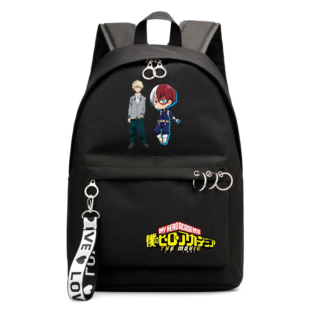 

Anime My Hero Academia Backpack Boys Girls Schoolbag Teenger Shoulders Zip Packsack Casual Laptop Bag Student Cartoon Bookbag