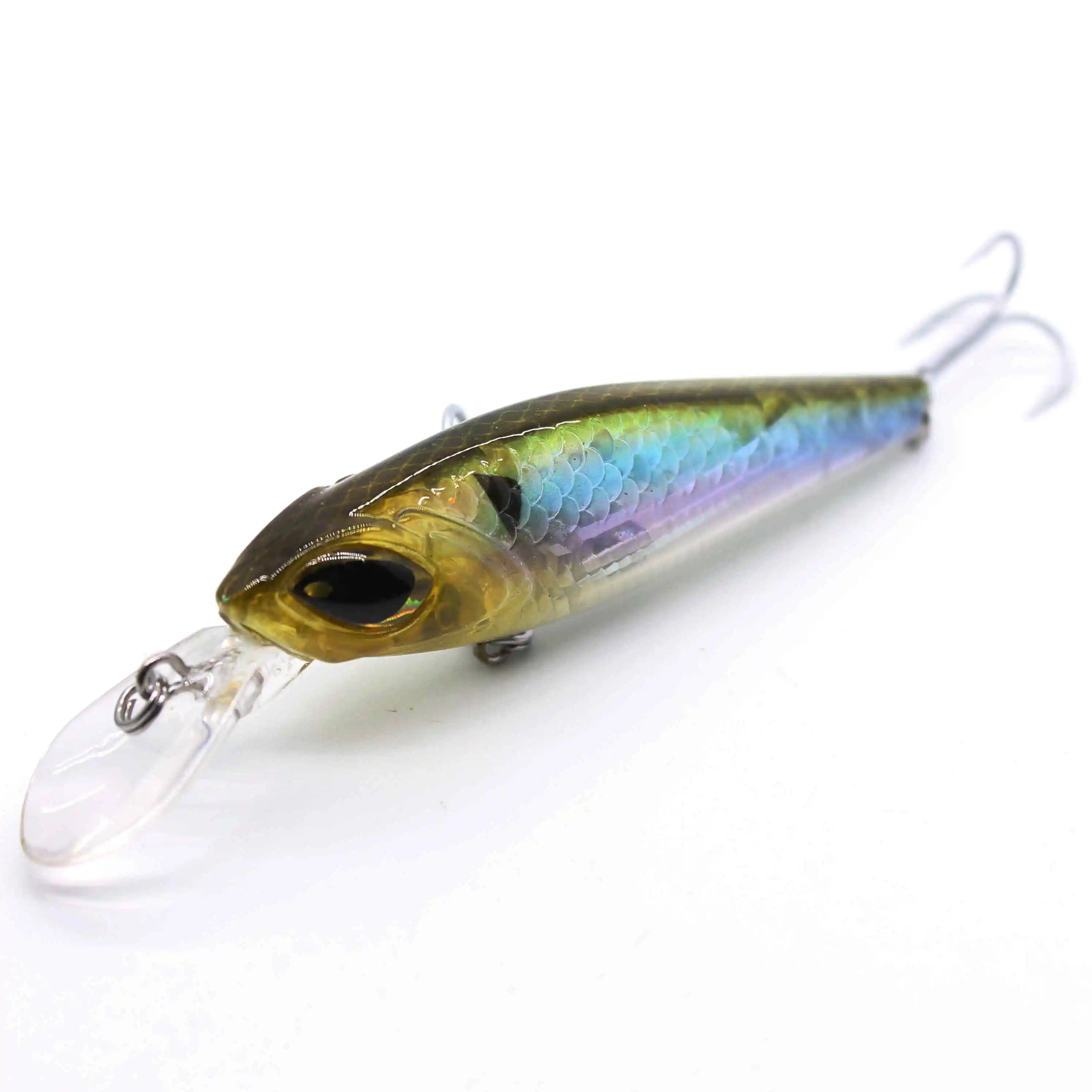 

AOCLU Wobbler Super Quality 6 Colors 75mm 5.5g Hard Bait Minnow Crank Fishing Lures Bass Fresh Salt Water VMC Hook Free Shipping