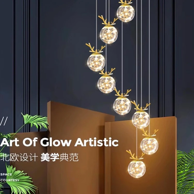 

Led Art Chandelier Pendant Lamp Light Room Decor Nordic home dining indoor Ceiling hanging living decoration table ronde lustres