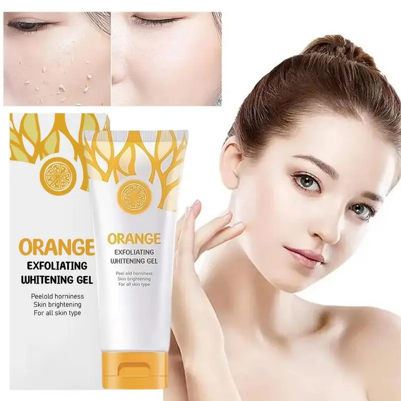 

Orange Facial Exfoliating Gel Brightening Peeling Gel Natural Deep Cleansing Scrub For Pores And Dark Spots Whitening Skin Care