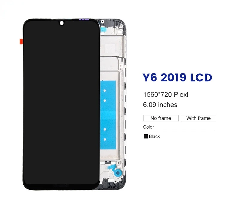 

1PCS Tested 6.09 Inch For Huawei Y6 2019 Lcd Touch Screen Digitizer For Honor 8A Display Assembly JAT-L29 L41 LX1 LX3 With Tools