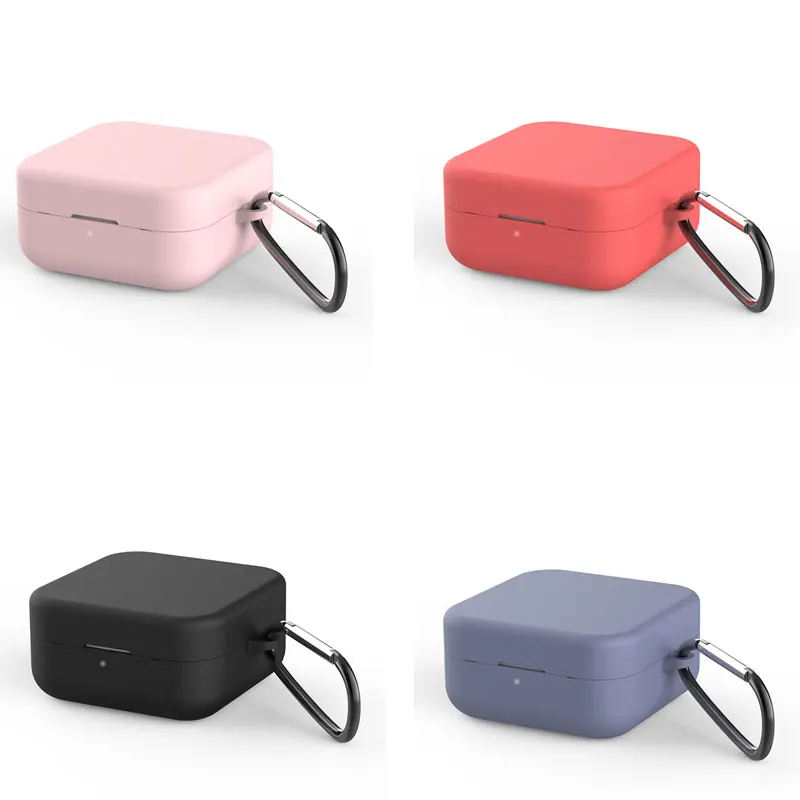 

Silicone Protective Earphone Case for Xiaomi Air 2 SE BT Headphones Boxs For Xiaomi Mi Air2 SE Earbuds Cover with Hook