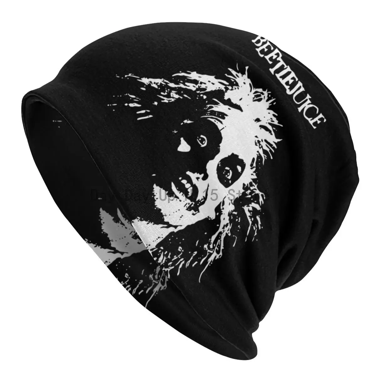 

Beetlejuice Horror Ghost Skullies Beanies Men Women Winter Warm Slouchy Beanie Hat Tim Burton Movie Knitting Bonnet Cap for Ski