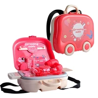 kids girls backpack dressing table trolley case suit toy children stationery holder makeup cosmetic students school supplies