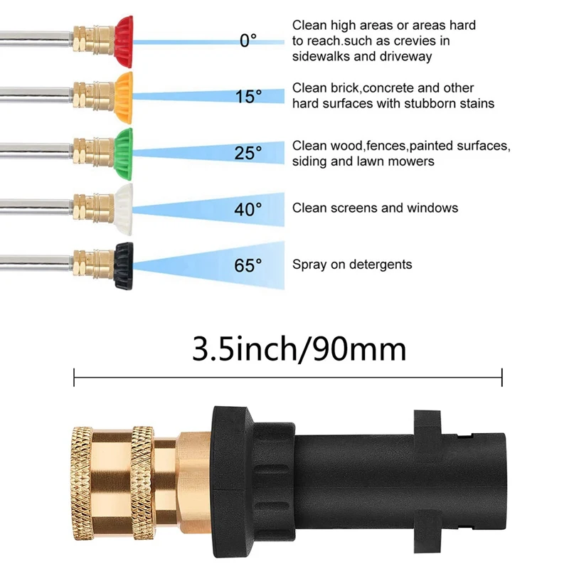 Средство для очистки высокого давления аксессуары водяного пистолета адаптер