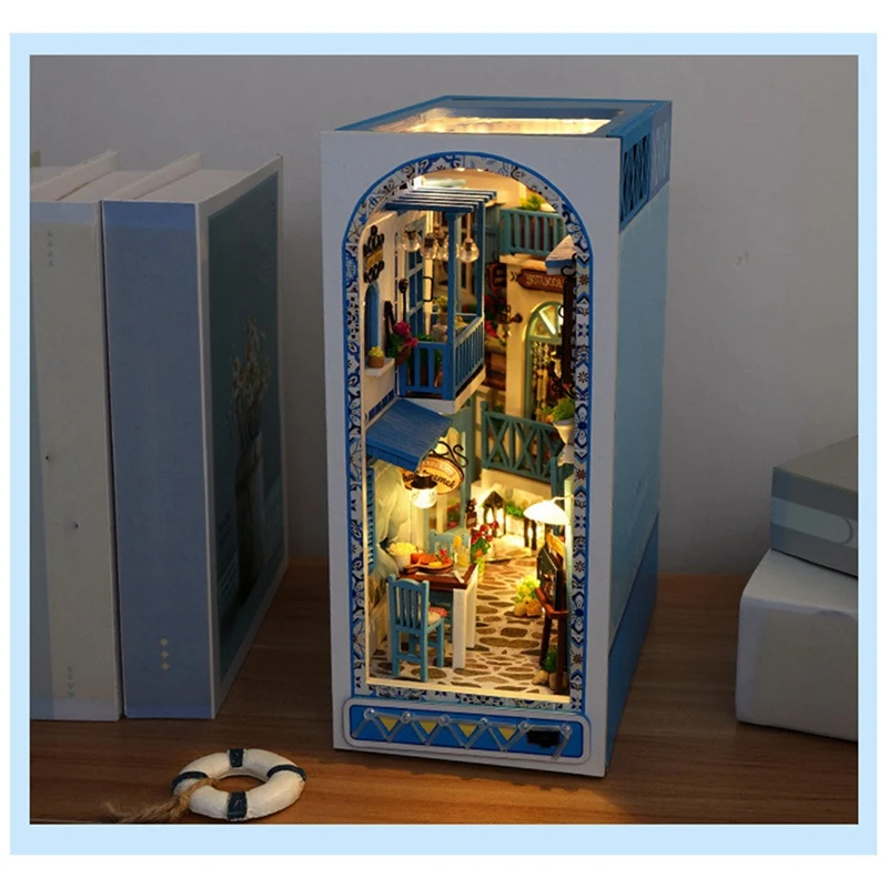 Книжная полка сделай сам деревянная 3D полка-пазл в сборе книжная вставка