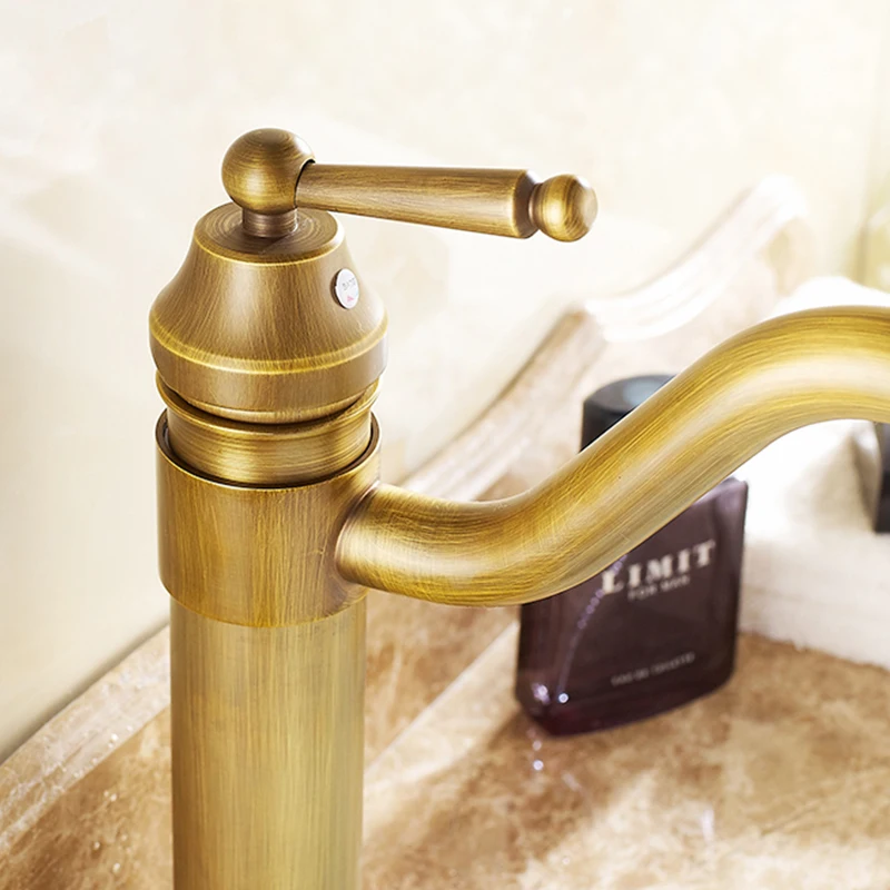 Классический стильный смеситель для раковины с одним отверстием и керамической