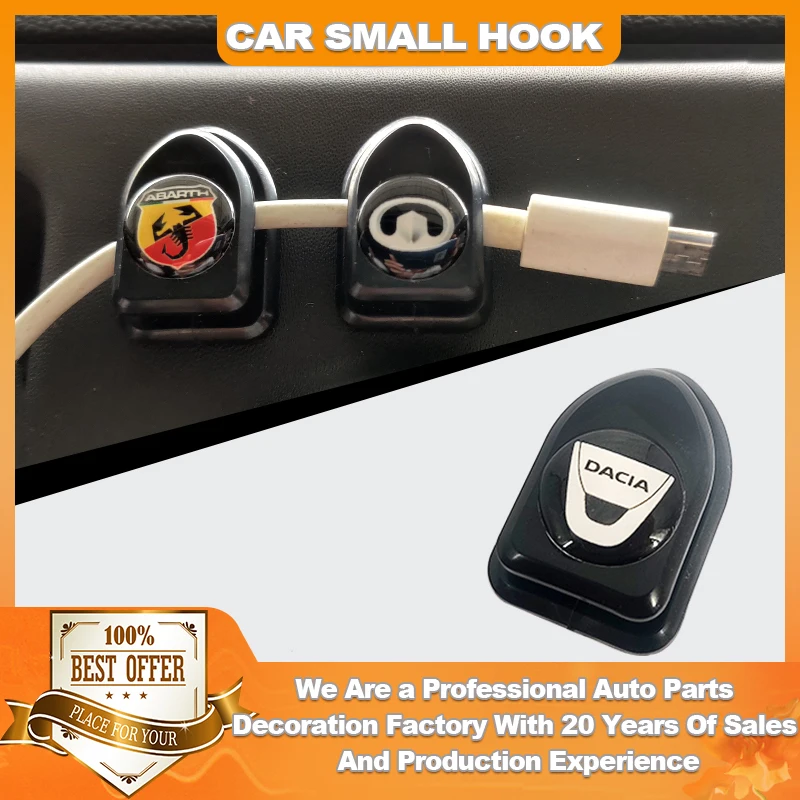 

4Pcs Car Mini Hook for BYD Emblem F3 G6 S6 Song Yuan Qin Tang Surui L3 F6 S8 M6 F3R S7 G3 E5 Auto Accessories