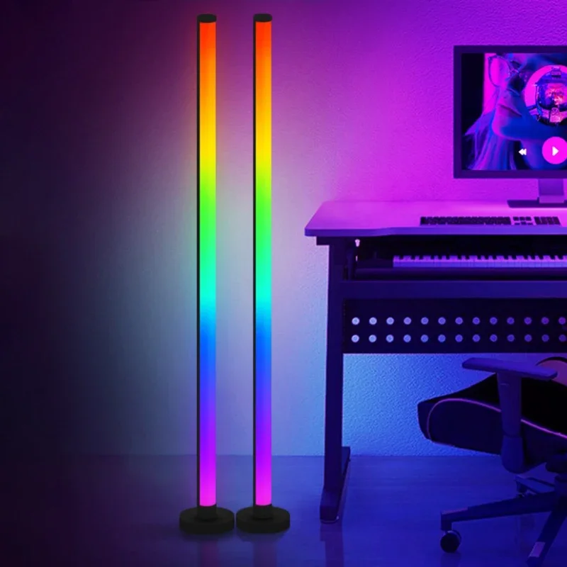

Умная напольная лампа RGB с музыкальной синхронизацией, современное настроение, подсветка для спальни, игровой комнаты, гостиной, Декор