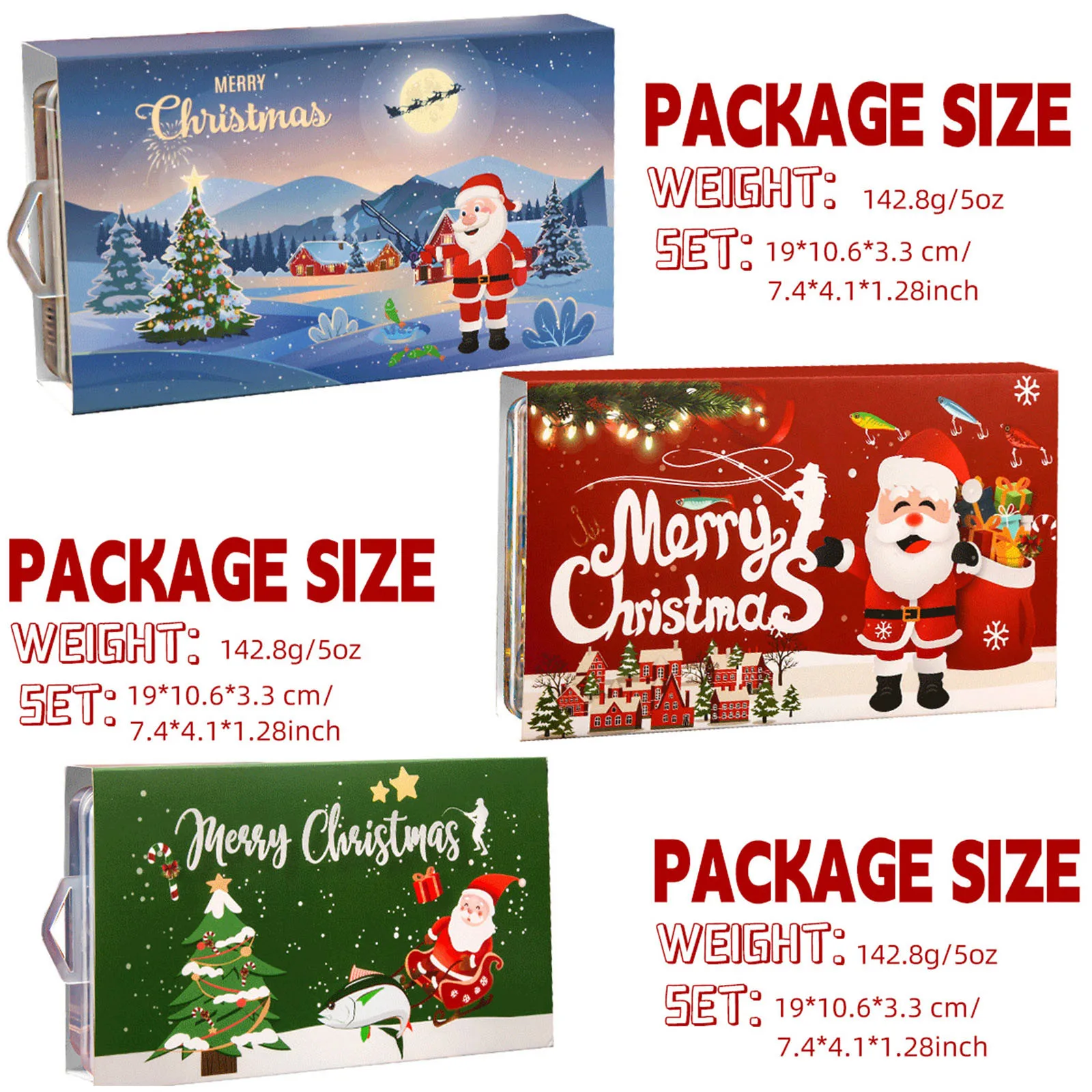 Рыболовные снасти Адвент-календарь приманки Набор рыболовных снастей Календарь