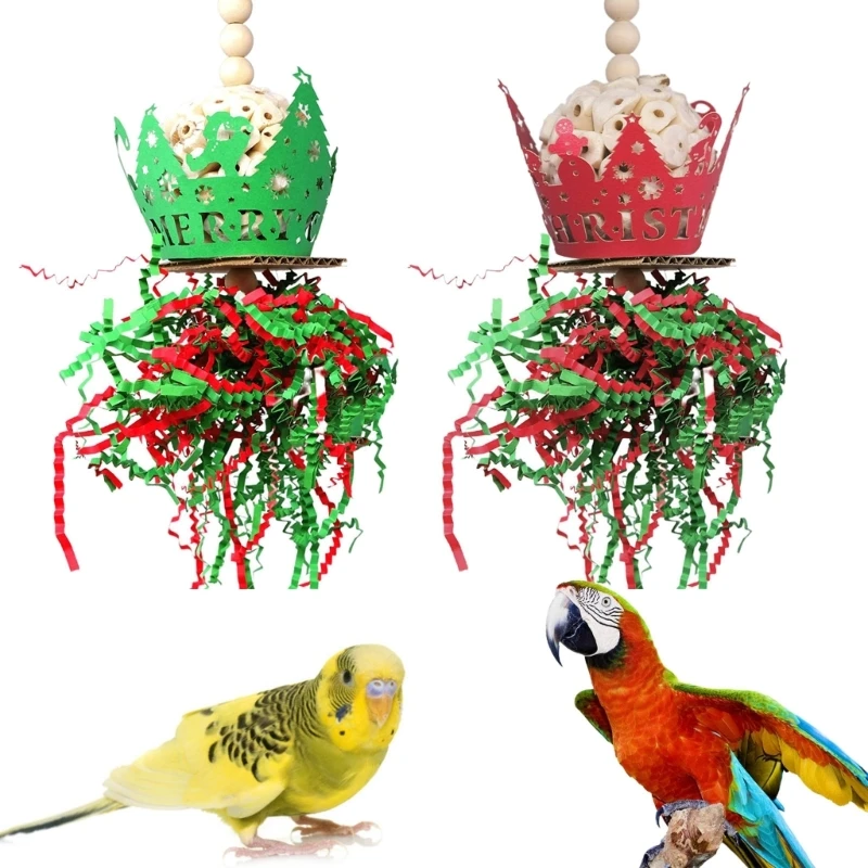 

Christmas Bird Toy Bird Cage Toy Sola Bird Toy Bird Foraging Toy Parrot Toy