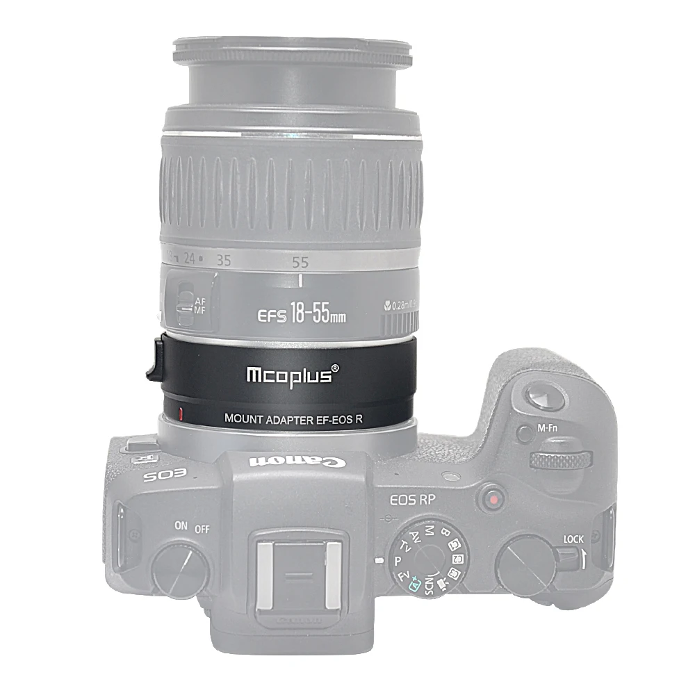 Кольцо-переходник для объектива Mcoplus EF-EOS R с автофокусом для объектива Canon EFEF-S на Canon RF EOS R RP R3 R5 R50 R6 R7 R8 R (art.: 3920ca3cf0910) - 3920ca3cf0910