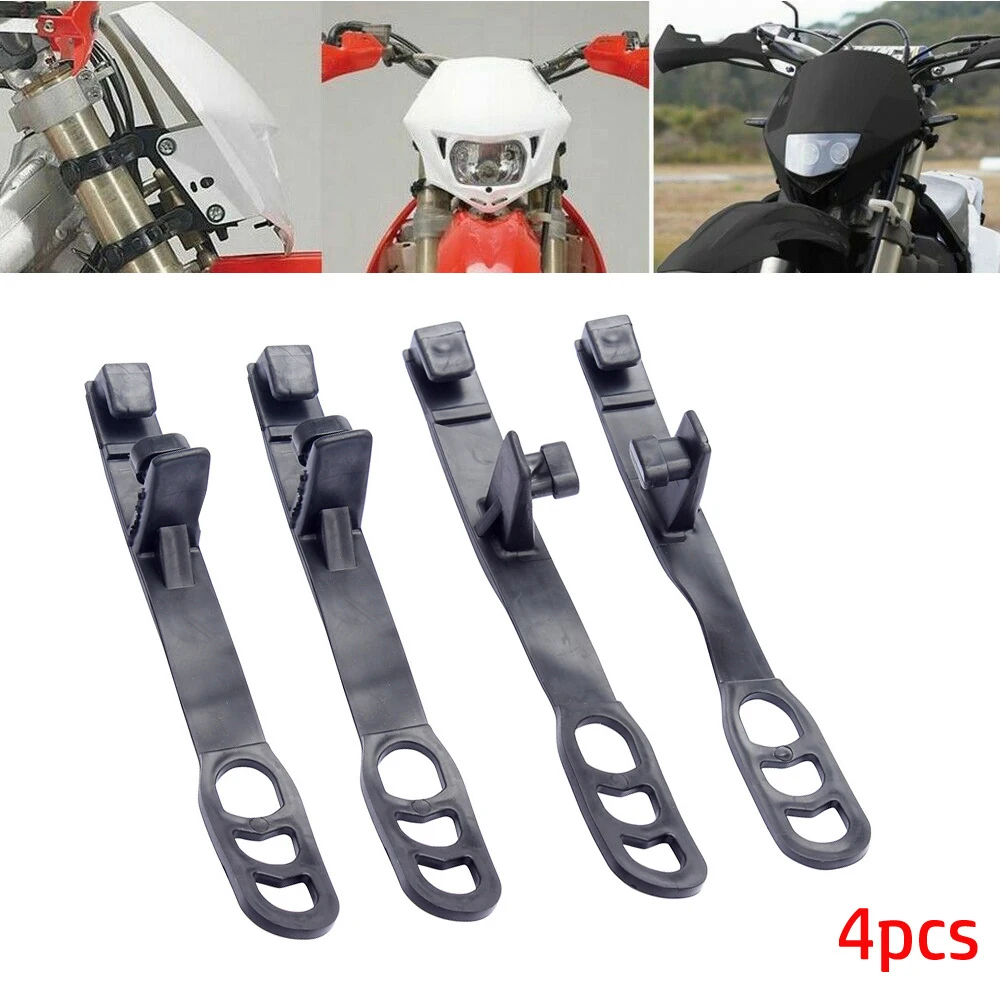 

New Useful Headlight Rubber Motorcycles 4PCS/kit Accessories Replacement Right&Left Rubber Straps Fits For Honda
