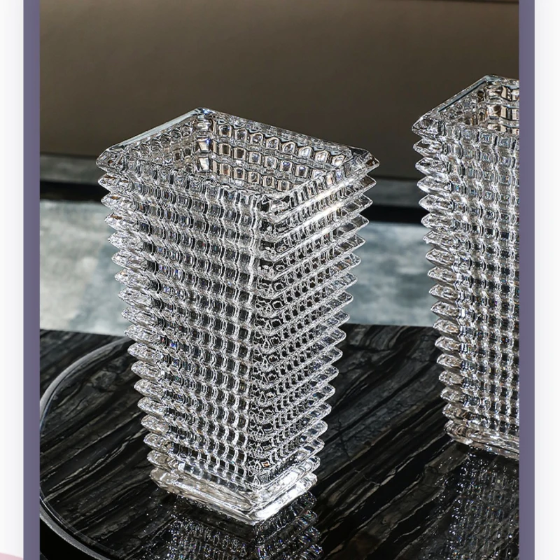

Bright Glass Vase Home Decorations Bright Crystal Glass Vase Dried Flowers Desktop Decoration Decorative Utensils