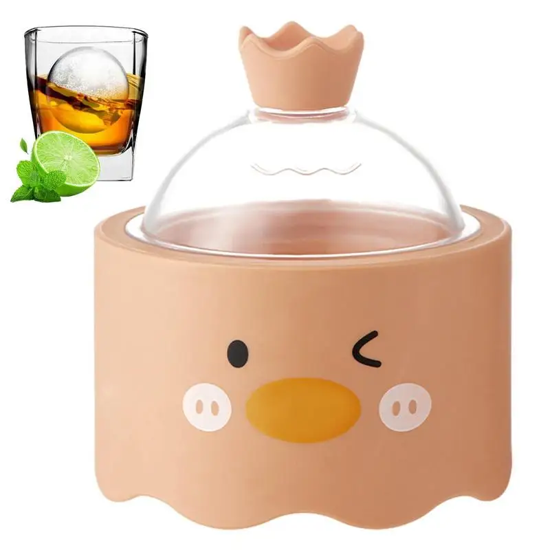 

Ice Cube Mold Non-stick Round Ice Cube With Lid Round Ice Cube Mold Circle Ice Cube Making Sphere Ice Chilling Cocktail Whiskey