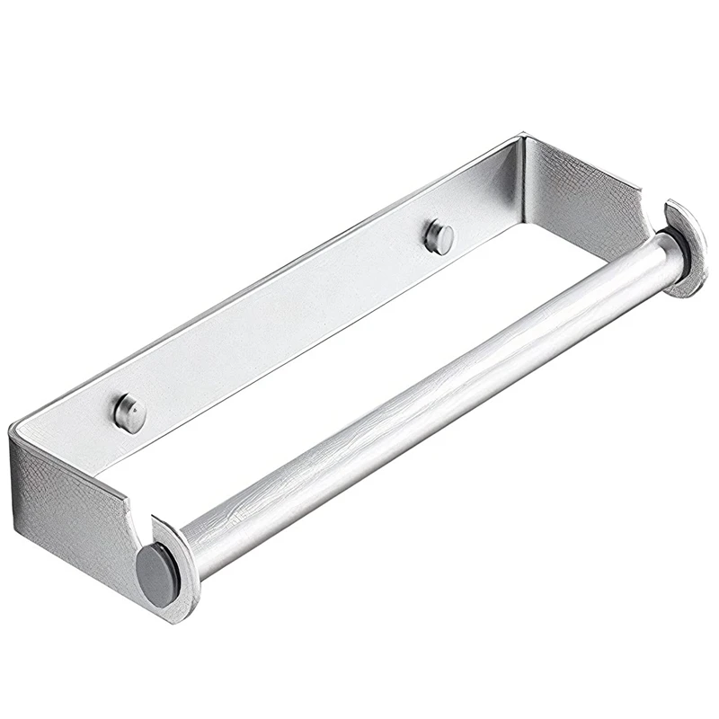 

LBER Kitchen Dual Purpose For Drilling And Not Drilling Roll Holder Wall Mounting Paper Roll Holder Storage Organizer