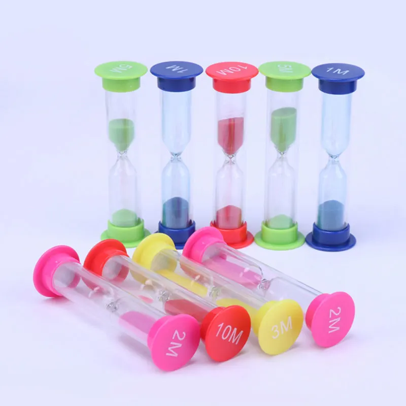 6 шт./компл. 30s/1 мин/2 мин/3 мин/5 мин./10 мин. простые Песочные часы Таймер-часы детские