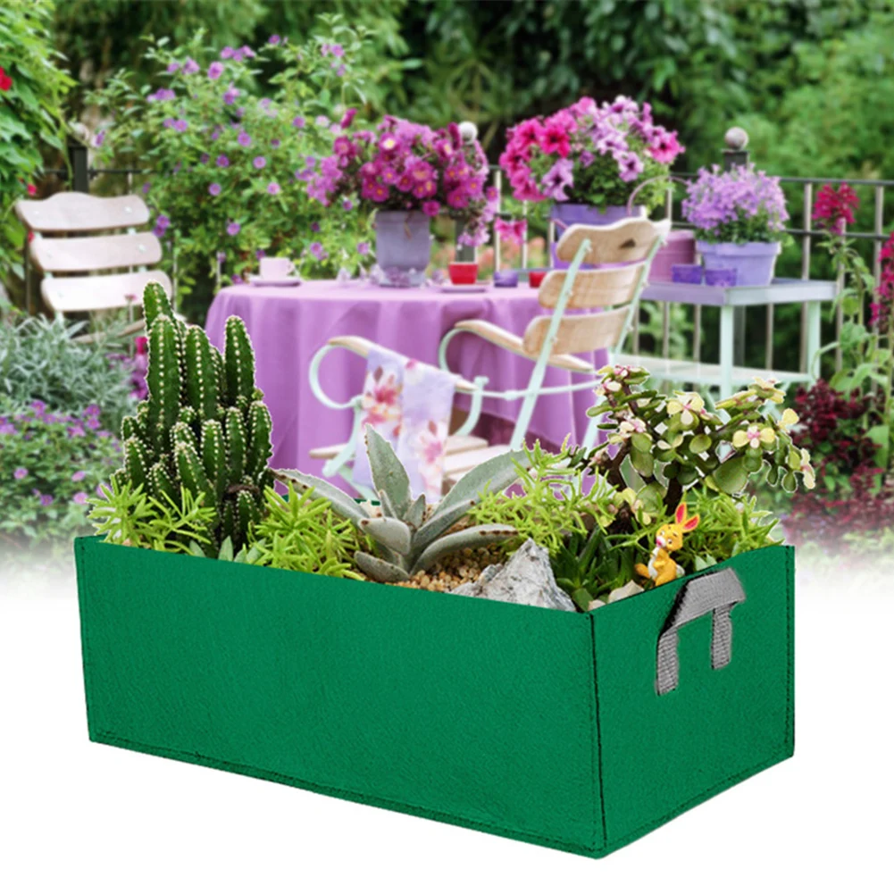 

Grow Bags Rectangular Plant Growing Bags Breathable Nonwoven Vegetable Planting Containers With Handles Grow Bags For Potatoes
