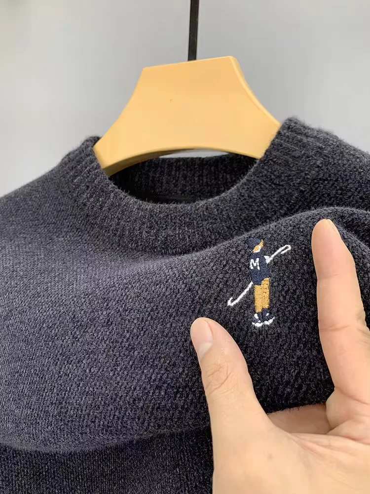 роскошь Марка Мужская  Свитер трикотажный осенняя и зимняя мода жаккардовый